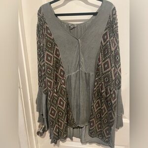Pol Southwestern Print‎ Tunic Mini Dress Size Medium